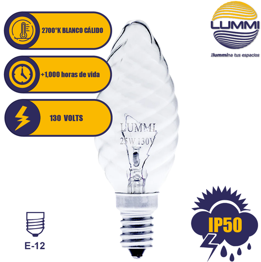 Foco vela rizado 25W (CM3525) - LumyventJC