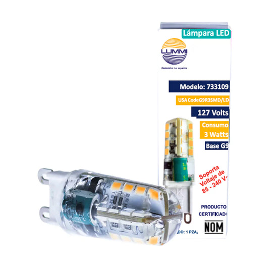 G9R3SMD/LD FOCO CACAHUATE LED G9 3W BLANCO FRIO 6500K