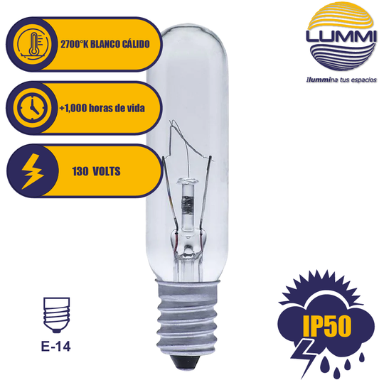 Foco tubular (T2125E14) - LumyventJC
