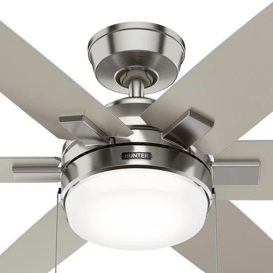 53261 Ventilador de Techo Toledo con Luz LED 52 Pulgadas NIQUEL MATE - LumyventJC
