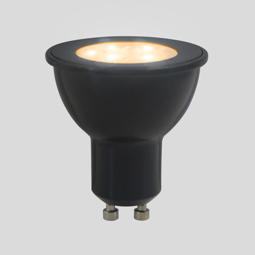 Foco GU10 LED 6W, Luz Ámbar, Base GU10, IP20, No atenuable