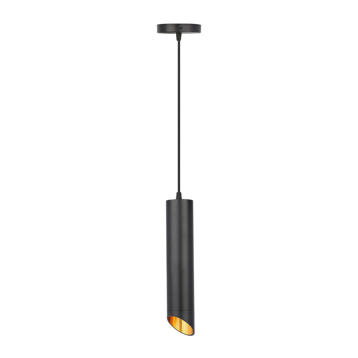 ADE-613 DECORATIVO COLGANTE CILINDRO CON CORTE DIAGONAL BASE GU10