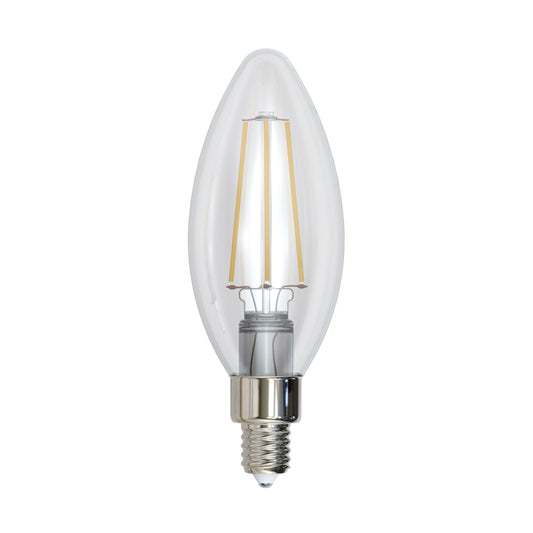 ALA-005 10 PZAS DE LÁMPARA VELA B35 FILAMENTO 4W BLANCO CÁLIDO BASE E12