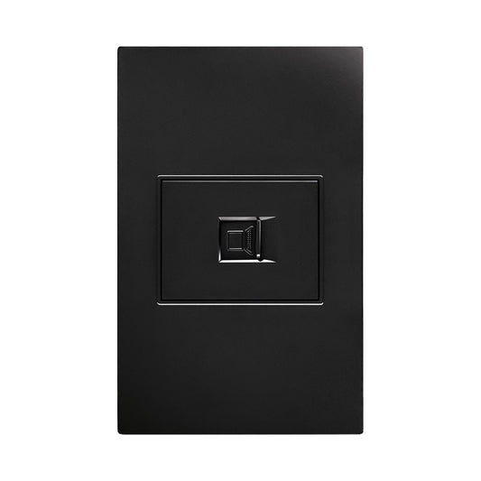 APL-309 PLACA NEGRA DE CONTACTO RED LAN TIPO RJ45 CAT5 - LumyventJC