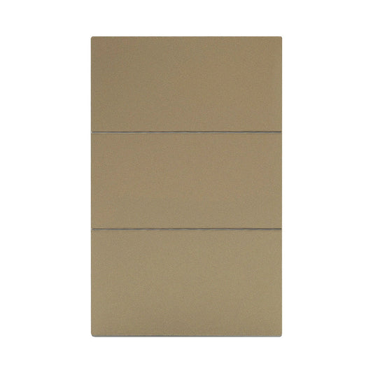 APL-503 PLACA LUXURY APAGADOR DE 3 INTERRUPTORES 3 VÍAS COLOR ORO - LumyventJC