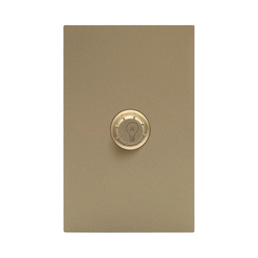 APL-511 PLACA LUXURY DE CONTACTO ATENUADOR ILUMINACIÓN MÁX. 100W COLOR ORO - LumyventJC