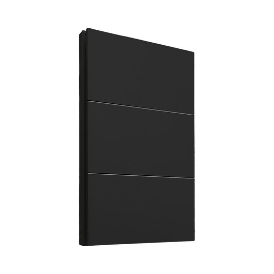 APL-603 PLACA LUXURY APAGADOR DE 3 INTERRUPTORES 3 VÍAS NEGRO - LumyventJC
