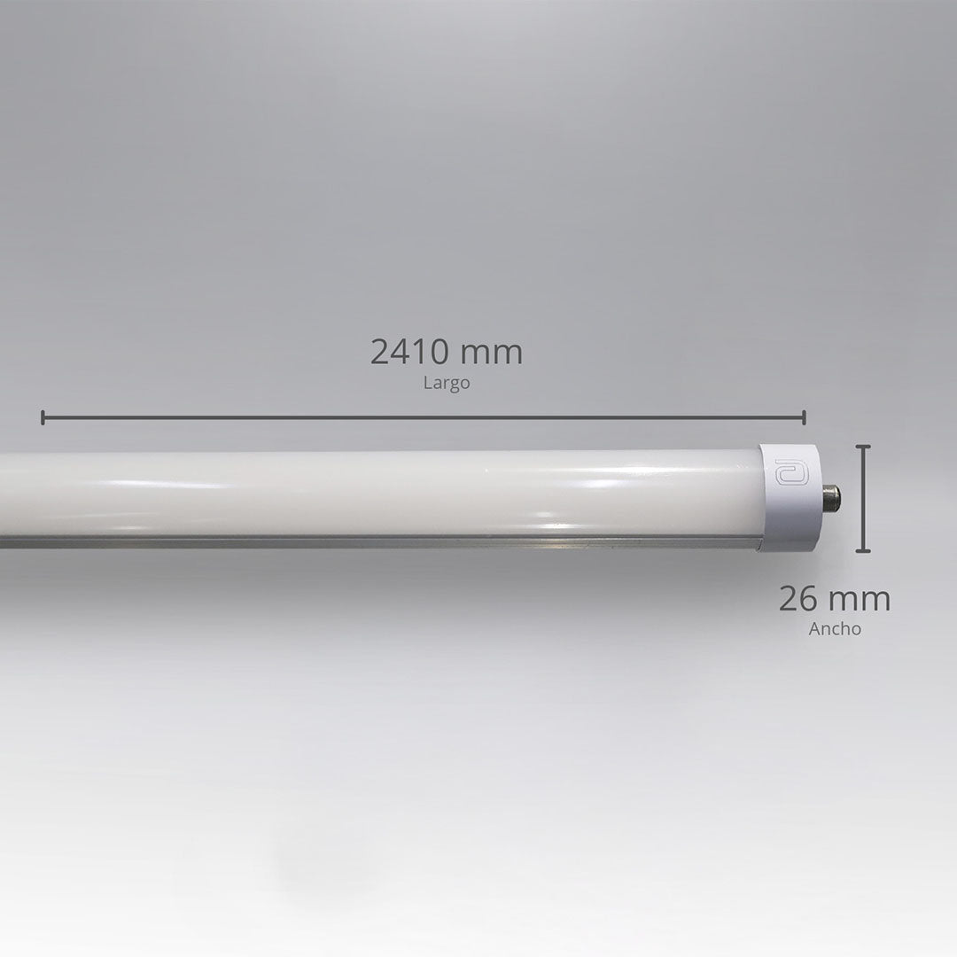 TUBO LED T8 – 1 PIN – OPALINO BLANCO FRÍO