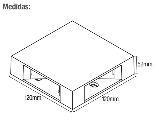 Ipsa Luminaria Decorativa para Muro, Modelo ARDECO4LMV-LED/4W - LumyventJC