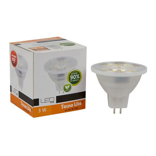 Foco EXN LED 3 W, Luz de Día, 12 V, Base GX5.3, No atenuable