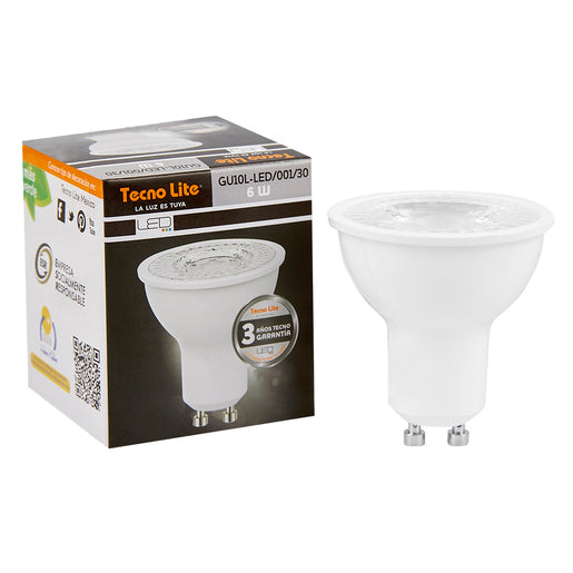 Foco GU10 LED 7 W, Luz Cálida Brillante, Atenuable - LumyventJC