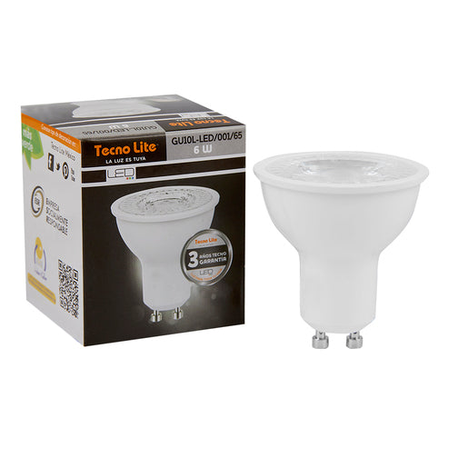 Foco GU10 LED 6 W, Luz de Día, No atenuable - LumyventJC