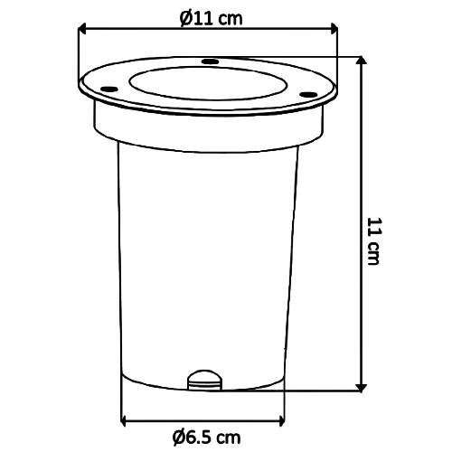 ADE-202 EMPOTRABLE PISO CUBIERTA SATÍN Y VIDRIO TEMPLADO EXTERIOR BASE MR16 - LumyventJC