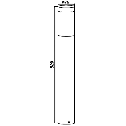 ADE-309 LUMINARIA MINI POSTE SOBREPONER GRIS EXTERIOR PARA E26 - LumyventJC