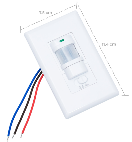 SM-22-E SENSOR DE MOVIMIENTO 160º 100-240V INFRARROJO SWITCH - LumyventJC