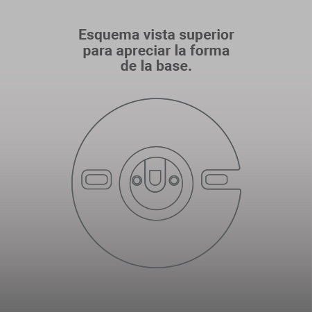 Portalámpara base redonda abierta de 4″, E-26.