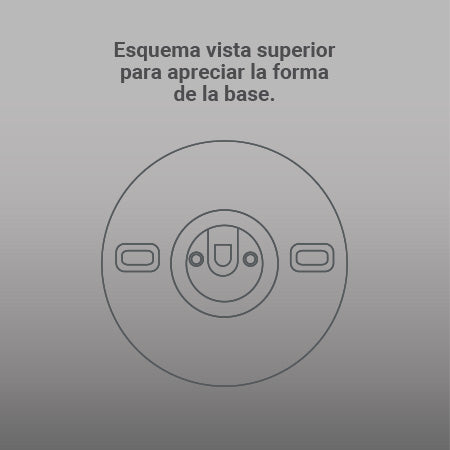 Portalámpara base redonda cerrada de 4″, E-26.