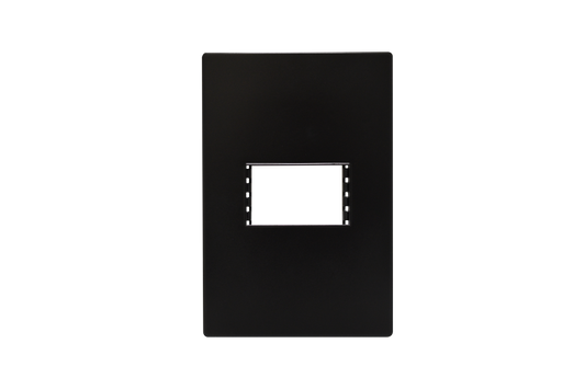 SPM-10N PLACA DE PLÁSTICO, CON CHASIS METALICO 1 MOD, NEGRO - LumyventJC