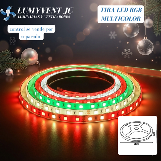 TIRA 150 LEDS 5050 EXTERIOR RGB - LumyventJC