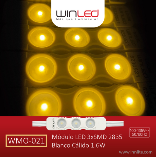 MÓDULO LED 3xSMD2835 BLANCO CÁLIDO - LumyventJC