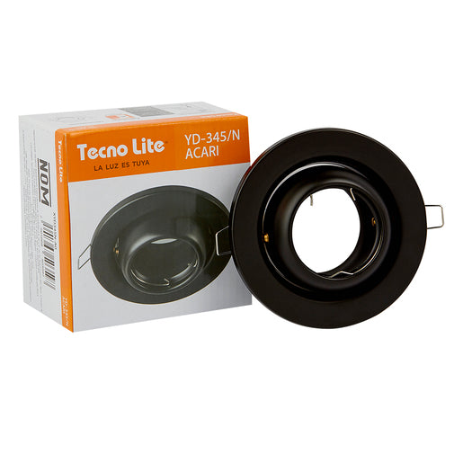 Lámpara Downlight Empotrable Dirigible, Potencia Máx. 6 W, Base GX5.3, Foco MR16 no incluido - LumyventJC
