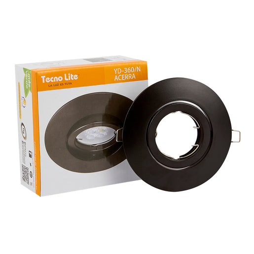 Lámpara Downlight Empotrable Dirigible, Potencia Máx. 6 W, Base GX5.3, Foco MR16 no incluido - LumyventJC