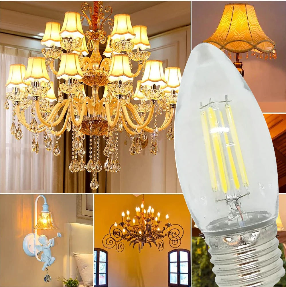 VEFILED4E26/BC Foco tipo vela LED