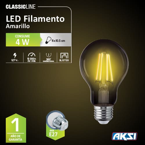 LED Filamento Amarillo - LumyventJC