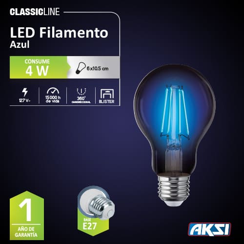 LED Filamento Azul - LumyventJC