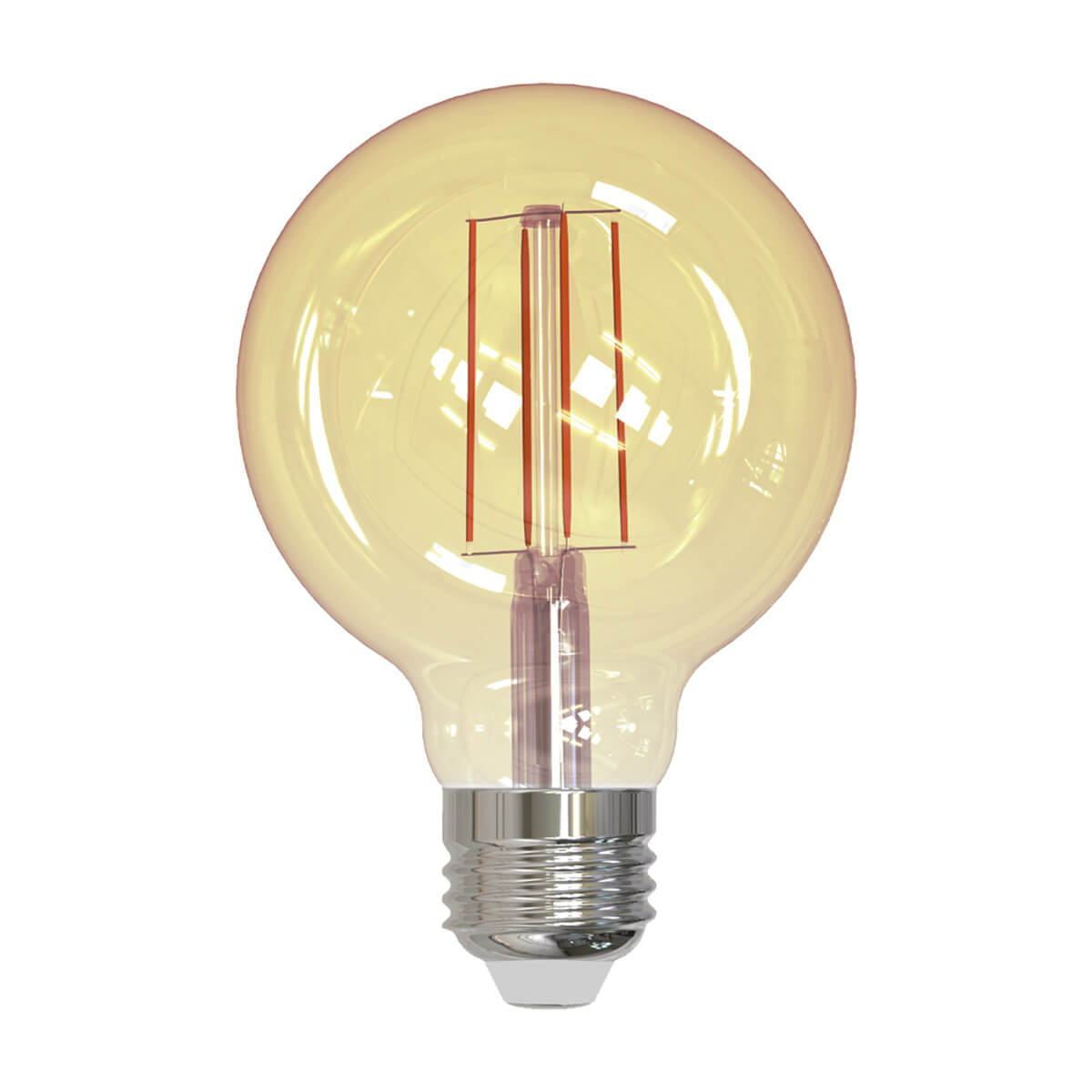 LAMPARA LED FILAMENTO G95 E26 7W DIMEABLE LUZ AMBAR 1800K ARTLITE SKU: ALA - 028 - LumyventJC