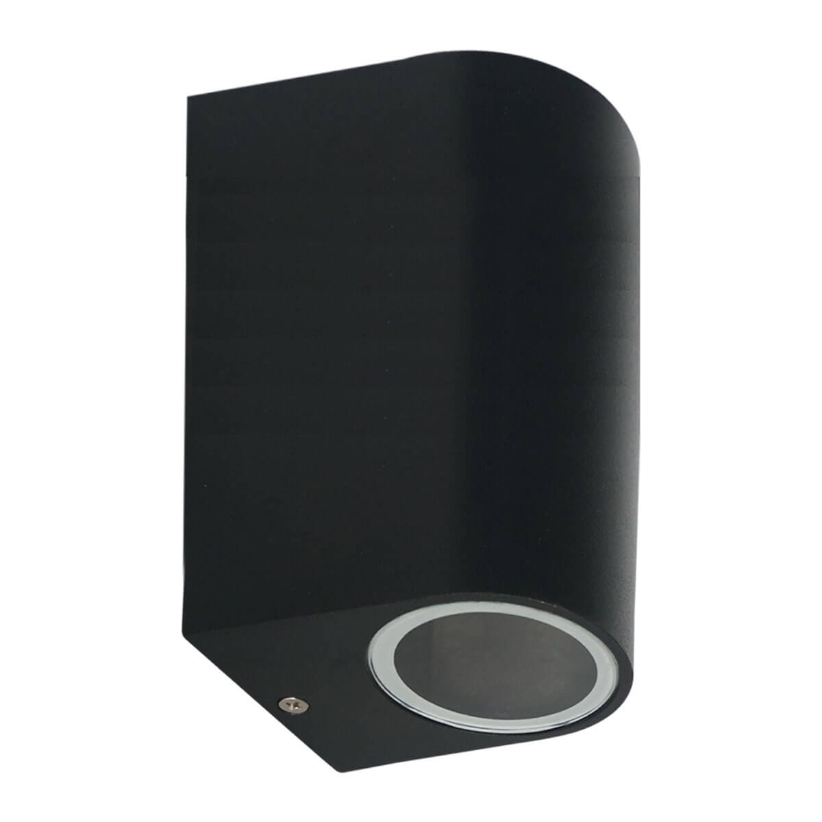 LUMINARIA PARED CILINDRO DOBLE NEGRA EXTERIOR PARA LAMPARAS GU10 ARTLITE SKU: ADE - 004 - LumyventJC