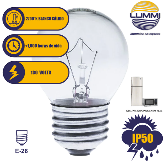 Foco tipo corona 40W E26 130V (P4540E26/HR) - LumyventJC