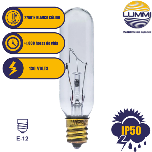 Foco tubular T21 25W (T2125E12 ) - LumyventJC