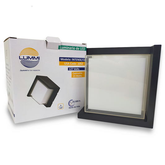 Arbotante de forma cuadrada de 15W (1052)
