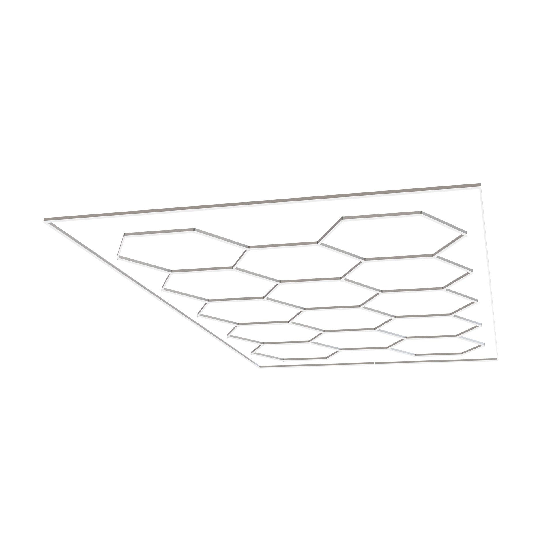 HP-LED-KIT LUMNARIO KIT DE OLUMINACION LED PARA FORMAR PANEL HEXAGONAL Y MARCO - LumyventJC