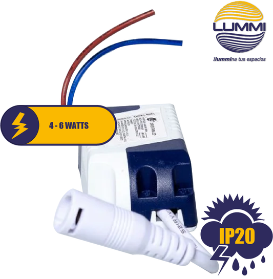 Driver LED 4-6 W (DRV4-6W) - LumyventJC