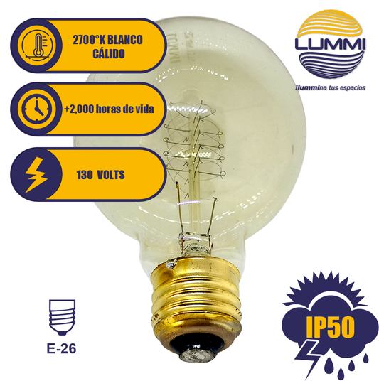 Foco vintage 40W (G25) - LumyventJC