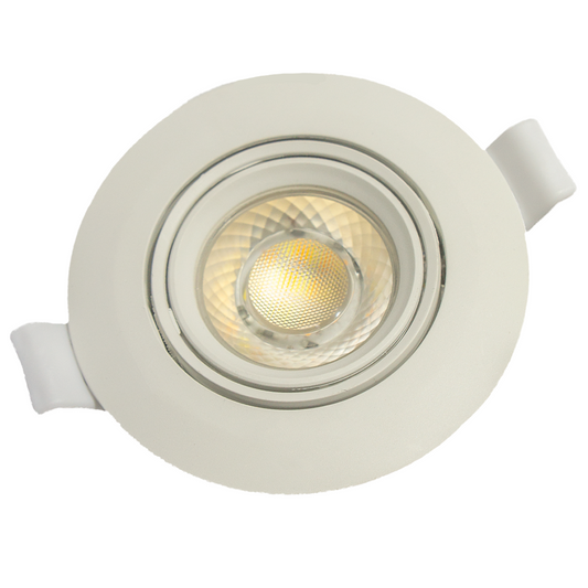 Luminaria LED dirigible de empotrar redonda de 7W (1610) - LumyventJC