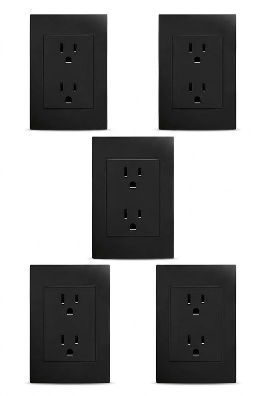 APL-304 5 PIEZAS DE PLACA NEGRA DE CONTACTO DOBLE - LumyventJC