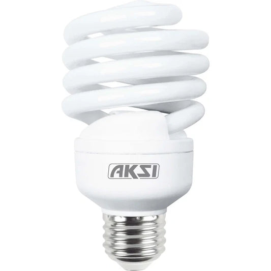 110647 Foco Ahorrador Aksi 23W Espiral Base E27 Luz Blanca