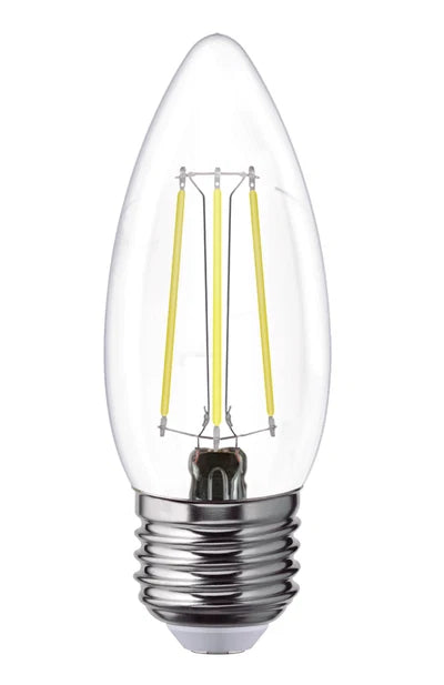 115536 Foco LED Aksi 4W Vela Filamentos Base E27 Luz Cálida