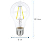 115591 Foco LED Aksi 4W A19 Filamentos Base E27 Luz Blanca