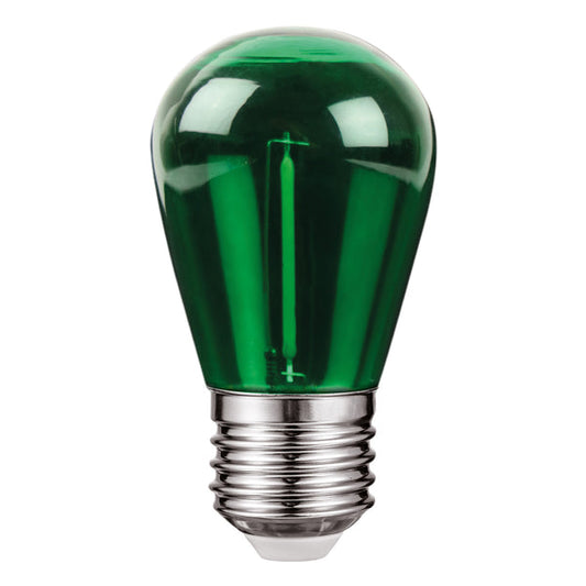 122215 Foco LED Aksi 1W S14 Base E27 Verde