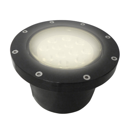 Lámpara de Piso LED Empotrable Ideal Zona Costera 12 W, Luz Cálida Brillante, IP65, IK06, LED integrado