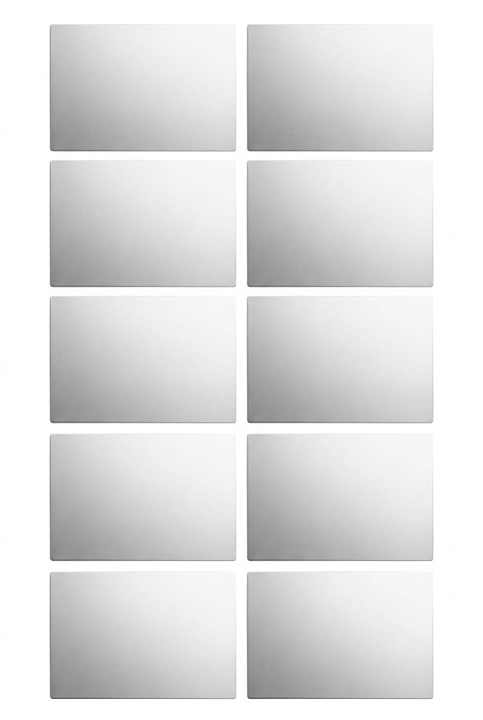 APL-712 10 PIEZAS DE PLACA LUXURY DE TAPA CIEGA COLOR BLANCO