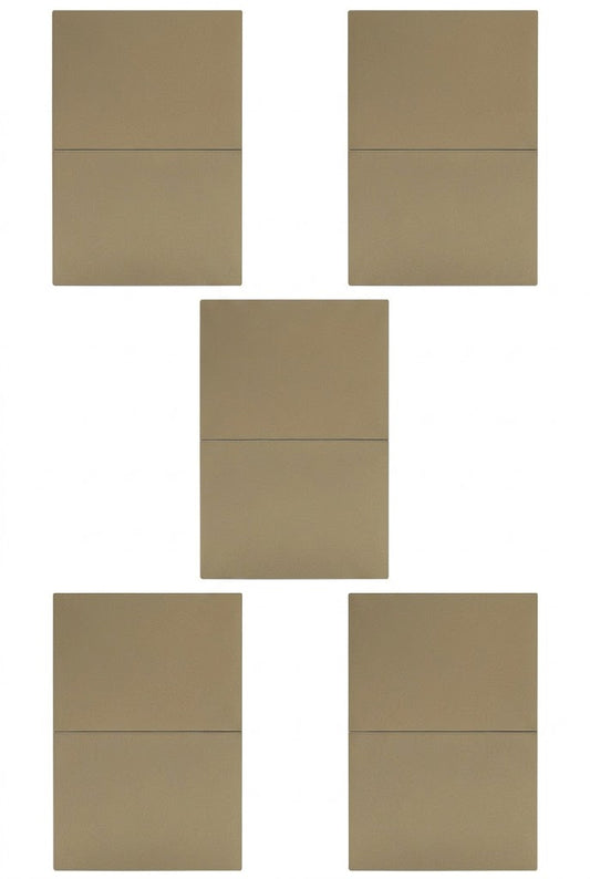 APL-502 5 PIEZAS DE PLACA LUXURY APAGADOR DE 2 INTERRUPTORES 3 VÍAS COLOR ORO - LumyventJC