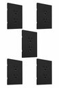 APL-604 5 PIEZAS DE PLACA LUXURY DE CONTACTO DOBLE COLOR NEGRO