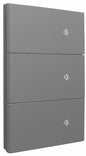 APL-417 PLACA LUXURY GRIS OXFORD SMART 3 INTERRUPTORES