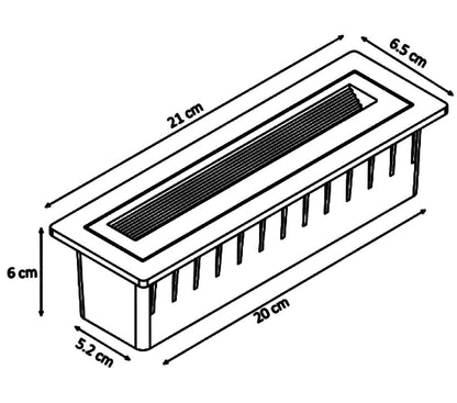 ADE-404 DECORATIVO DE CORTESIA EMPOTRABLE 10W NEGRO BC