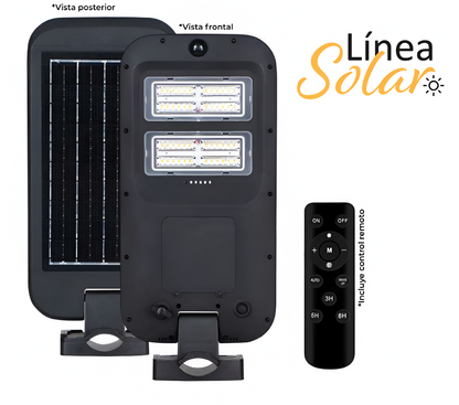 ASL-005 LUMINARIA LED SOLAR DE CALLE CON PANEL INTEGRADO, BRAZO Y CONTROL REMOTO - LumyventJC